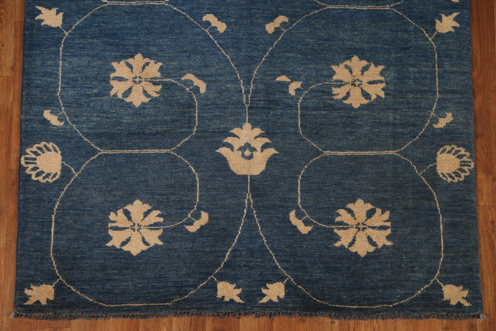 Navy Blue Gabbeh Kashkoli Oriental Area Rug 4x6