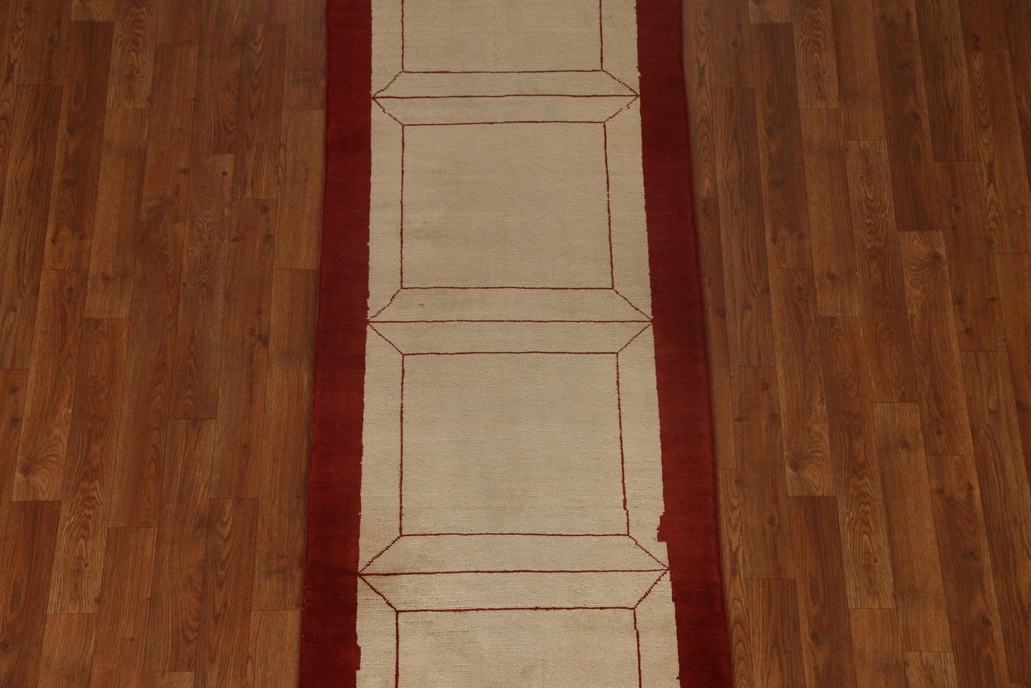 Geometric Gabbeh Kashkoli Wool Runner Rug 2x7