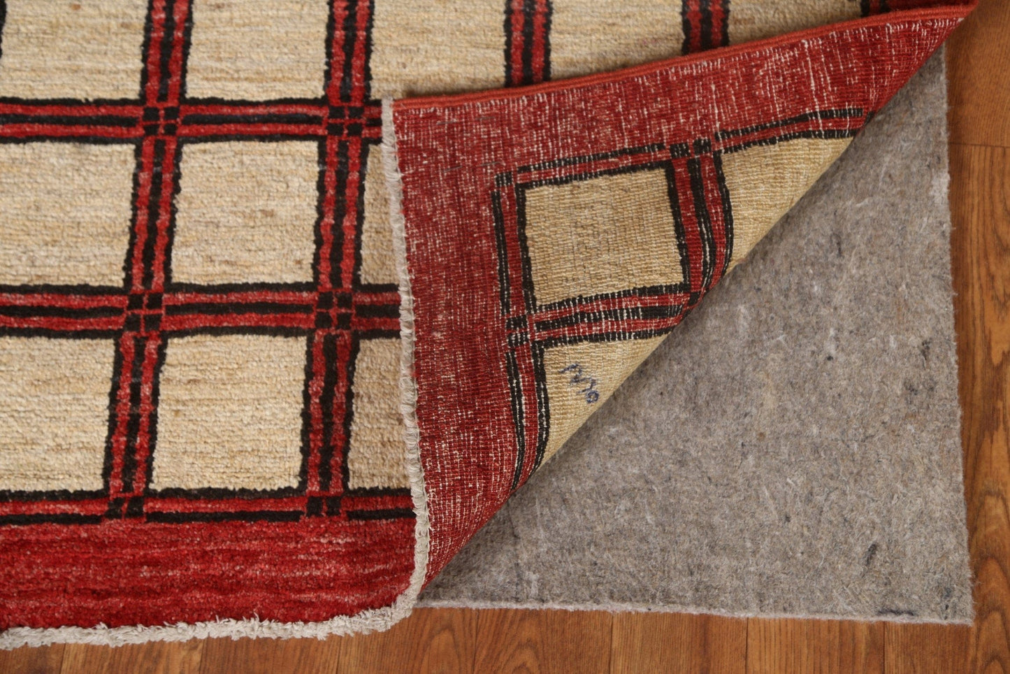 Checkered Gabbeh Kashkoli Runner Rug 2x5