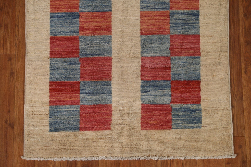 Geometric Gabbeh Kashkoli Modern Area Rug 3x4