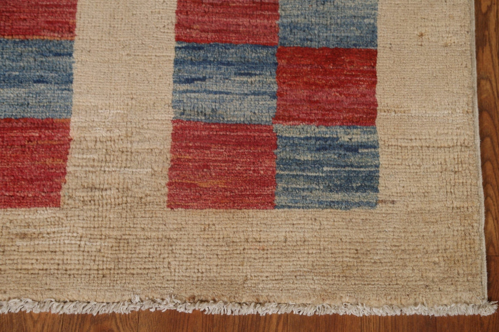 Geometric Gabbeh Kashkoli Modern Area Rug 3x4