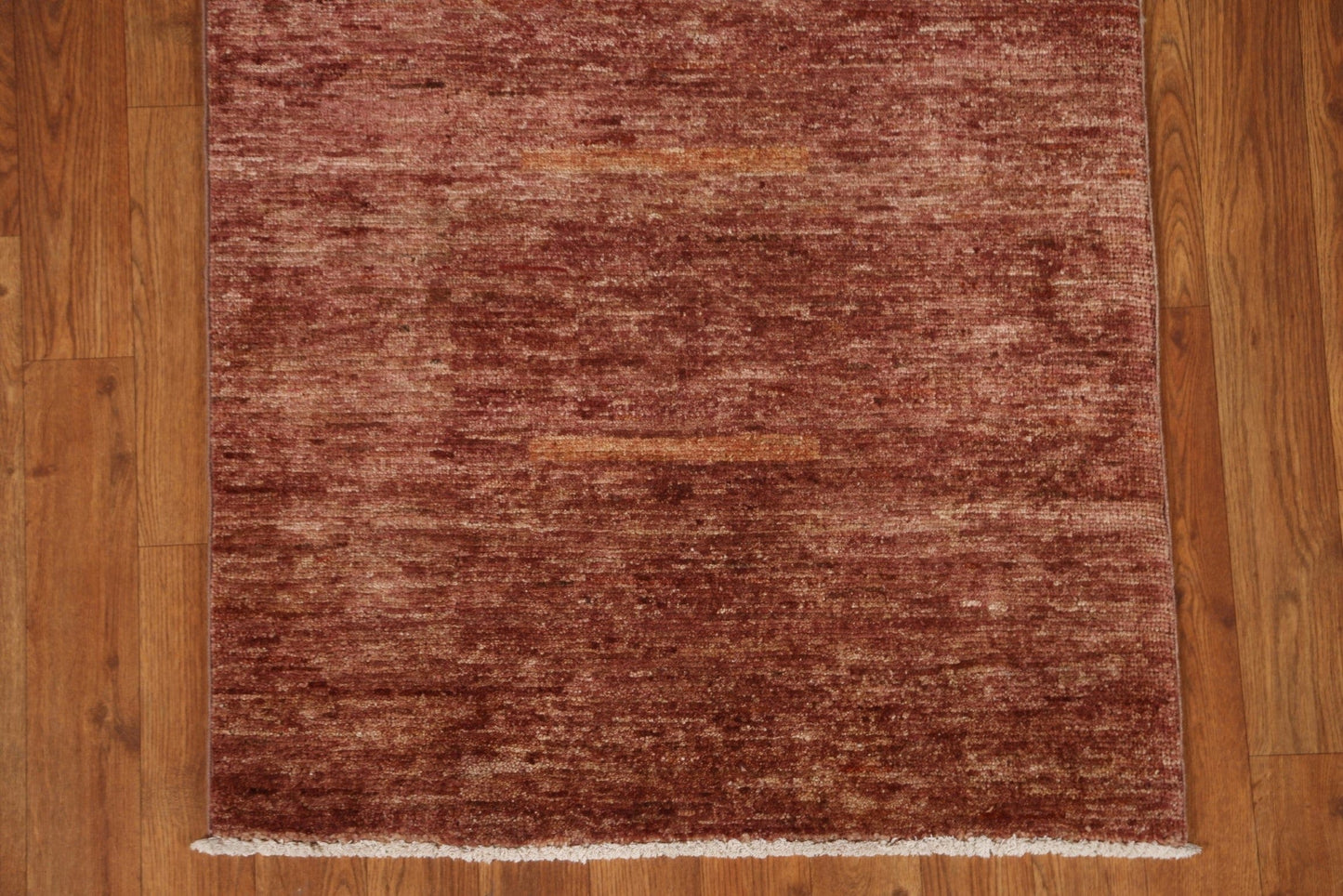 Copper Color Gabbeh Kashkoli Runner Rug 2x6