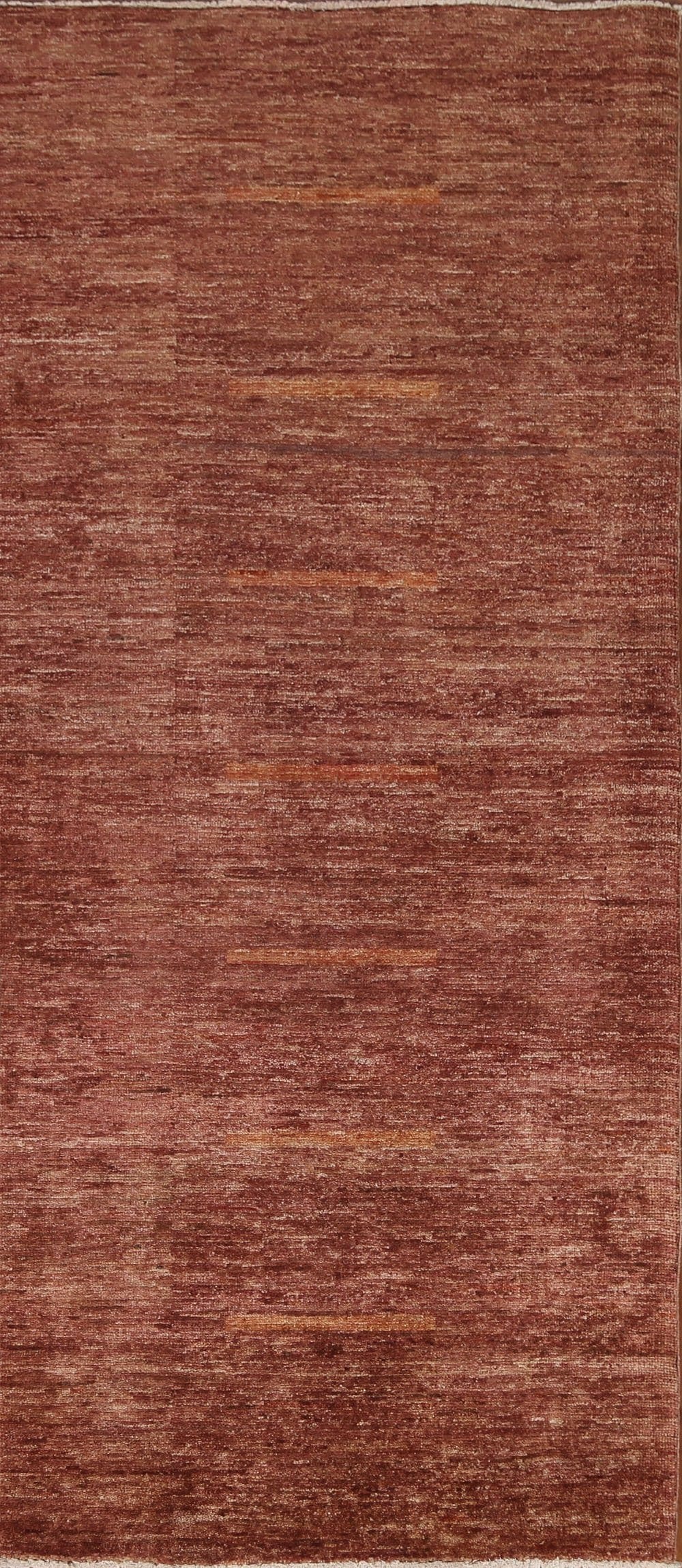 Copper Color Gabbeh Kashkoli Runner Rug 2x6