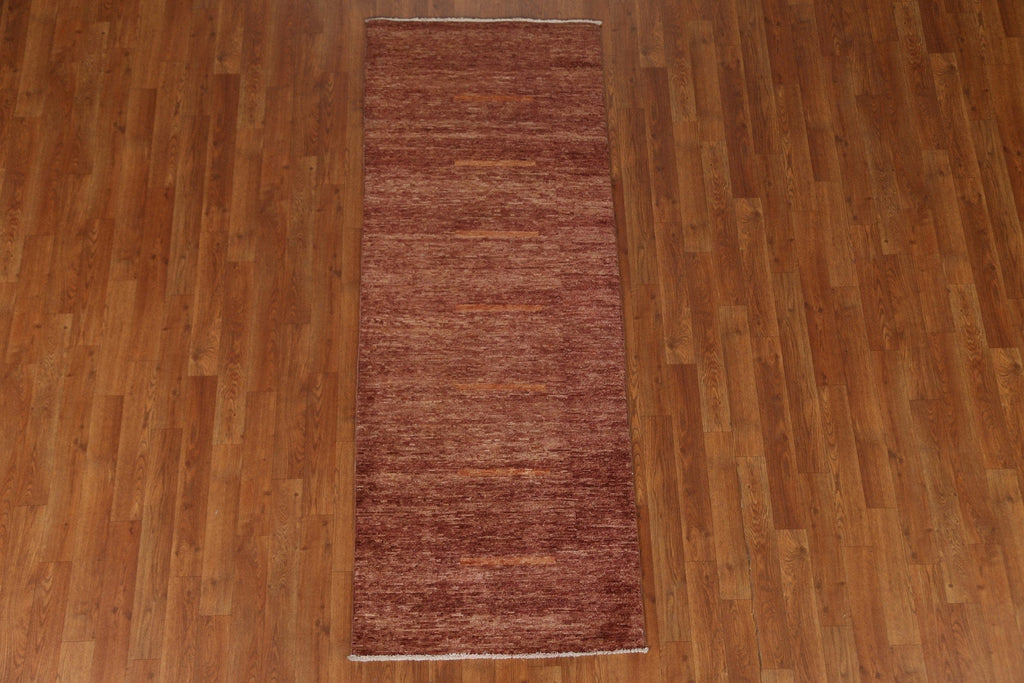 Wool Gabbeh Kashkoli Oriental Runner Rug 2x6