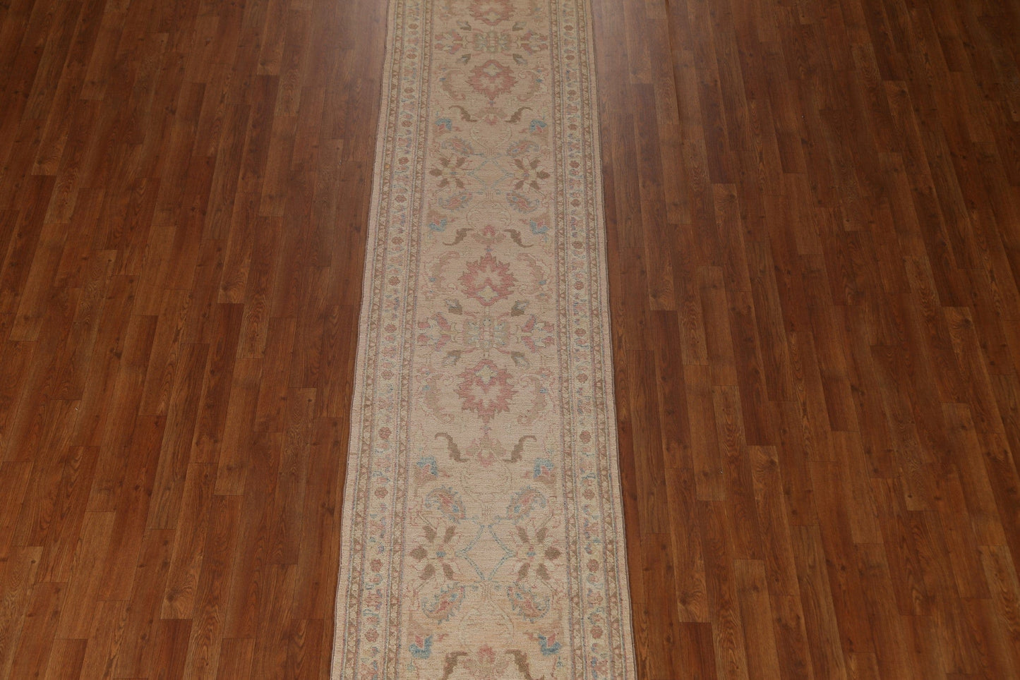 Floral Chobi-Peshawar Oriental Runner Rug 3x7