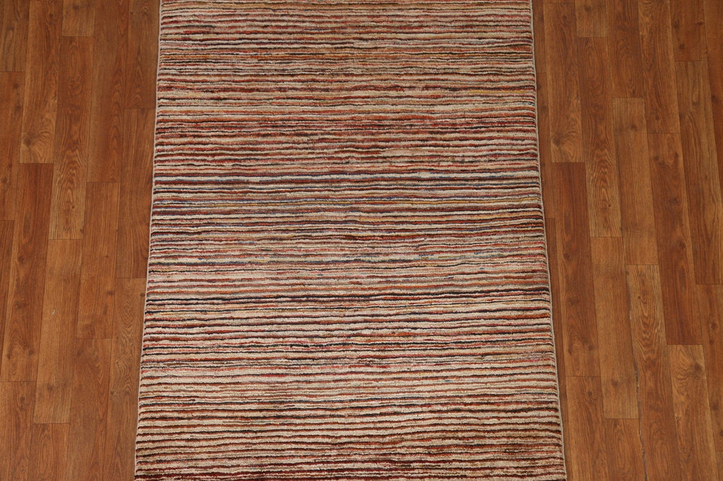 Striped Gabbeh Kashkoli Oriental Area Rug 3x5