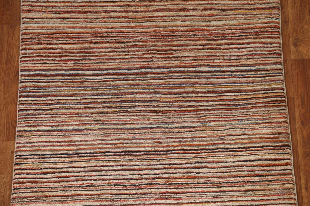 Striped Gabbeh Kashkoli Oriental Area Rug 3x5