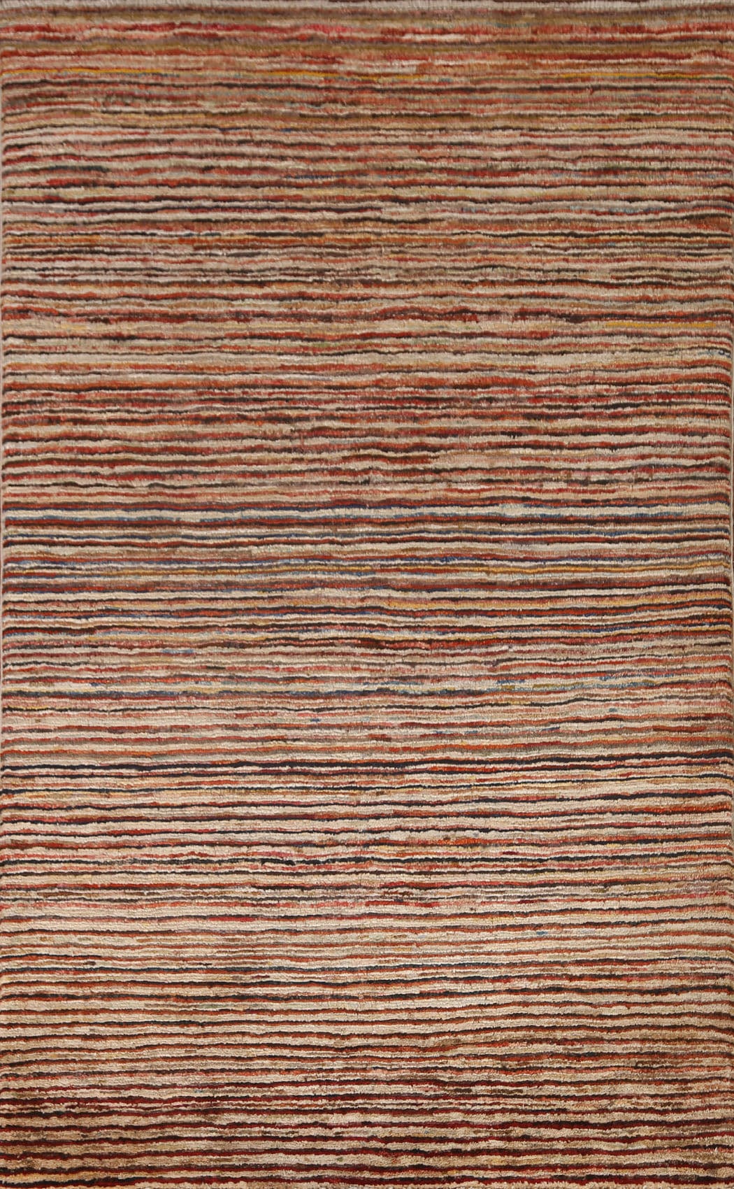 Striped Gabbeh Kashkoli Oriental Area Rug 3x5