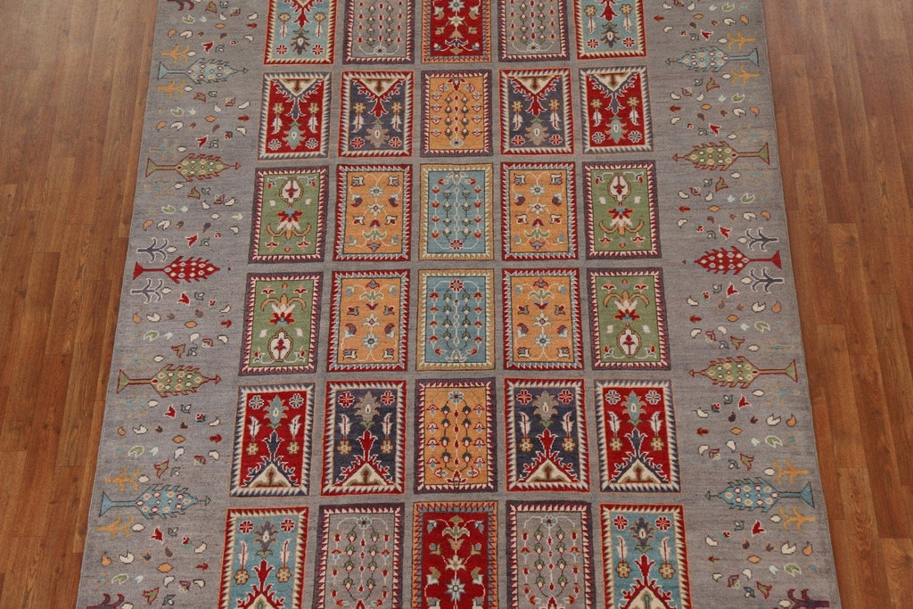 Hand-Knotted Wool Kazak Oriental Area Rug 7x10