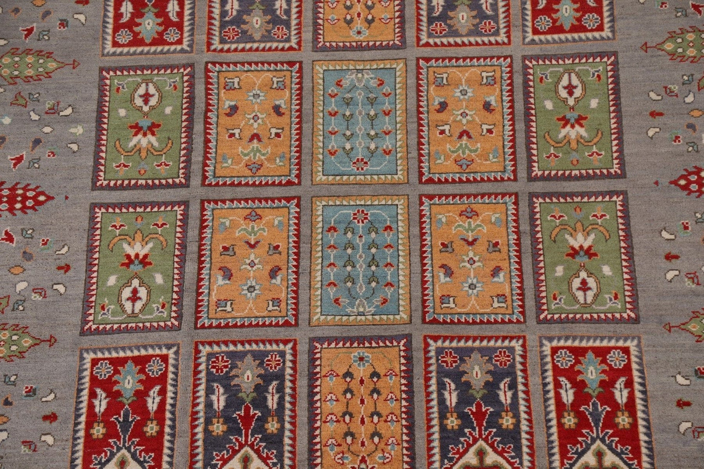 Hand-Knotted Wool Kazak Oriental Area Rug 7x10