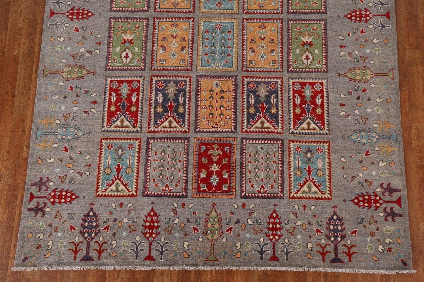 Hand-Knotted Wool Kazak Oriental Area Rug 7x10