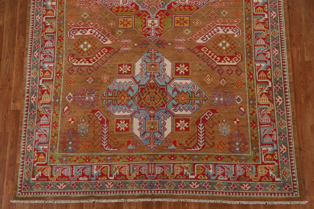 Geometric Kazak Oriental Area Rug 6x9