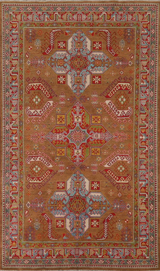 Geometric Kazak Oriental Area Rug 6x9