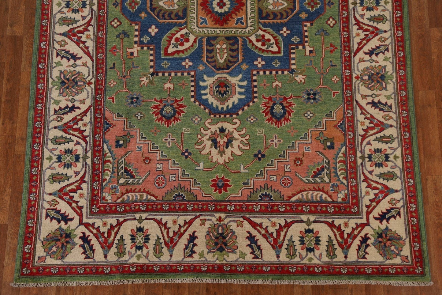 Green Kazak Oriental Area Rug 7x10