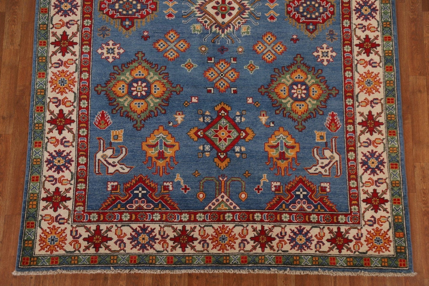 Blue Kazak Oriental Area Rug 6x9