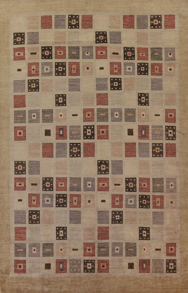 All-Over Gabbeh Kashkoli Oriental Area Rug 9x12