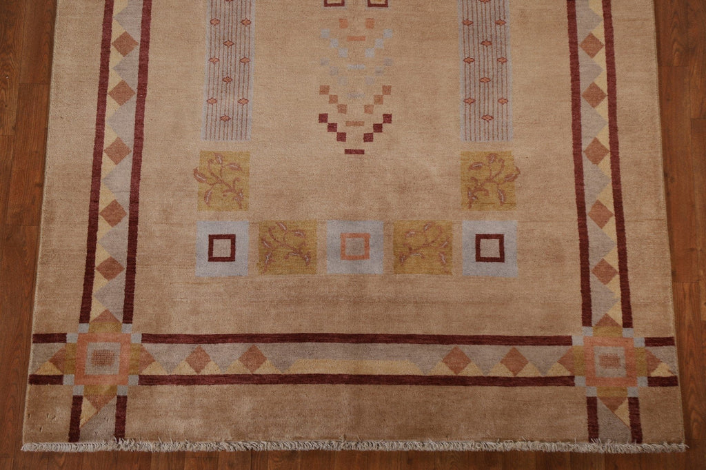 Handmade Gabbeh Kashkoli Oriental Area Rug 5x9