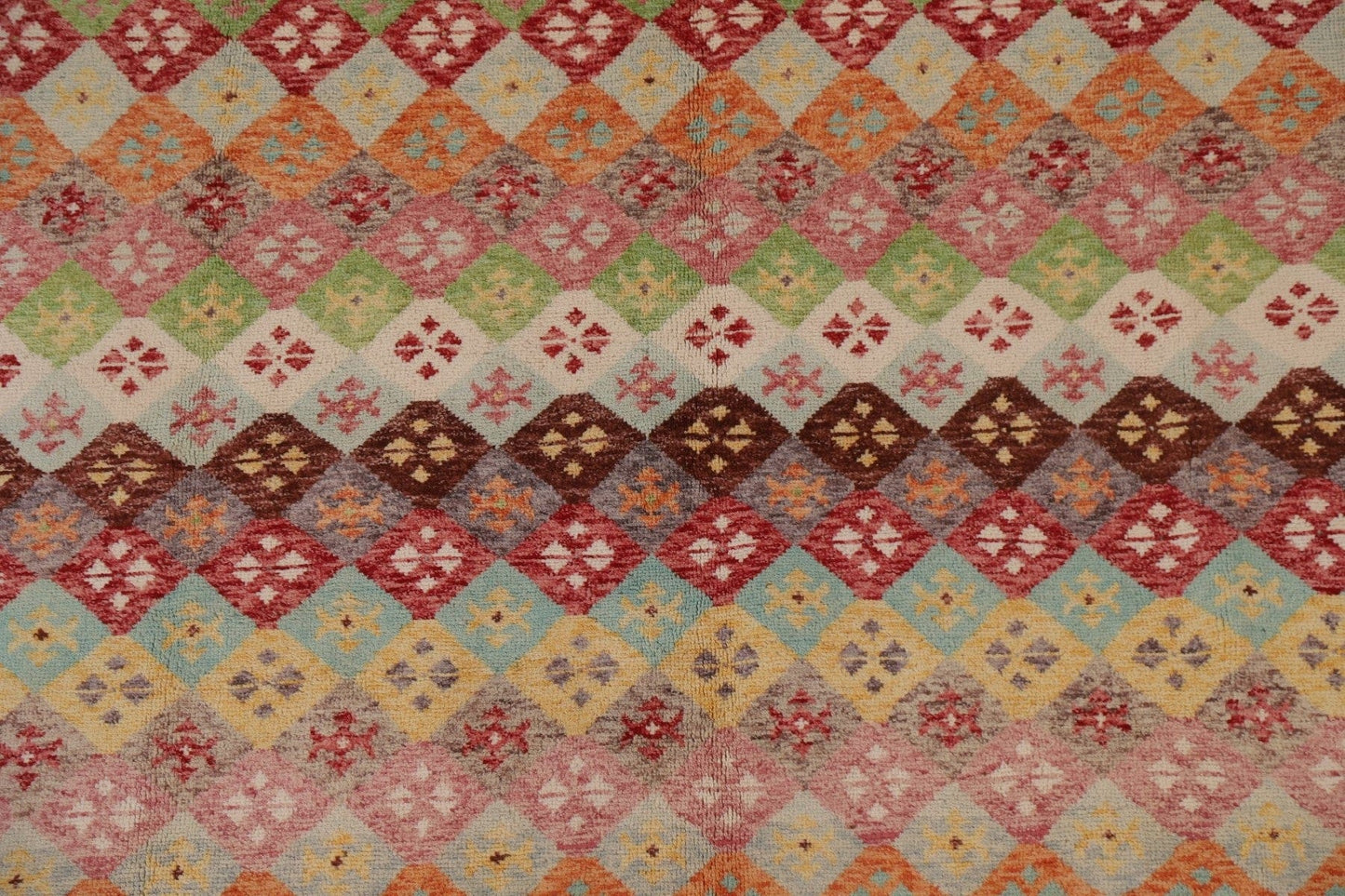 Geometric Oushak Oriental Area Rug 7x10