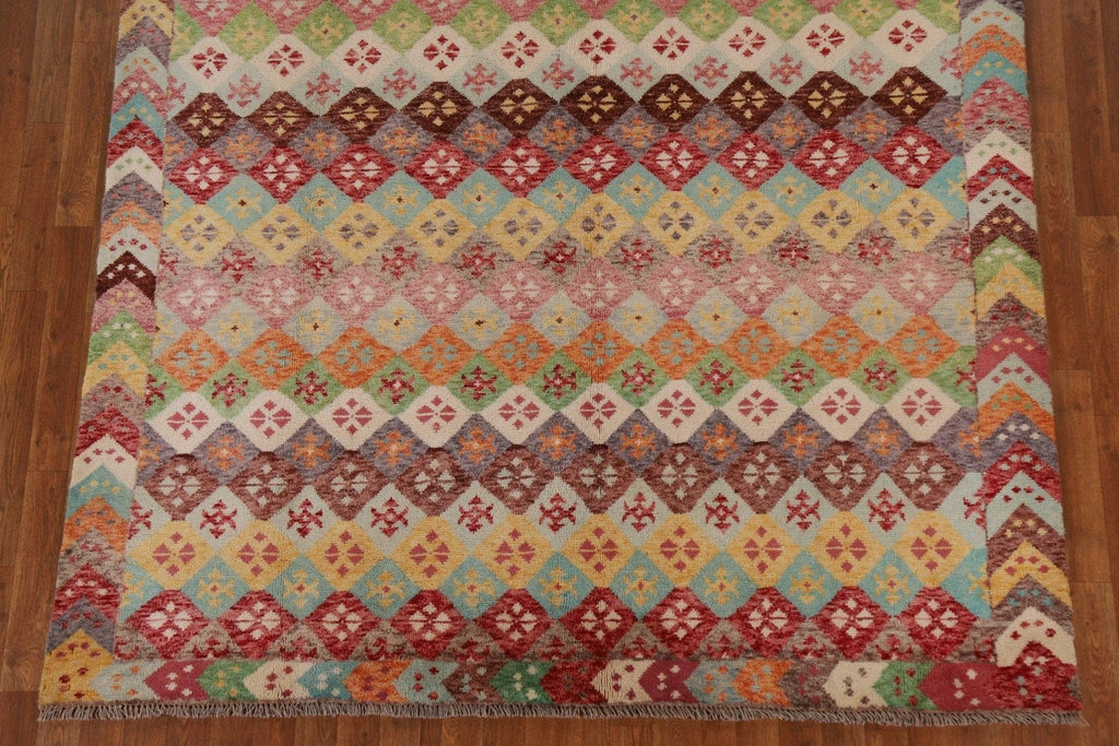 Geometric Oushak Oriental Area Rug 7x10