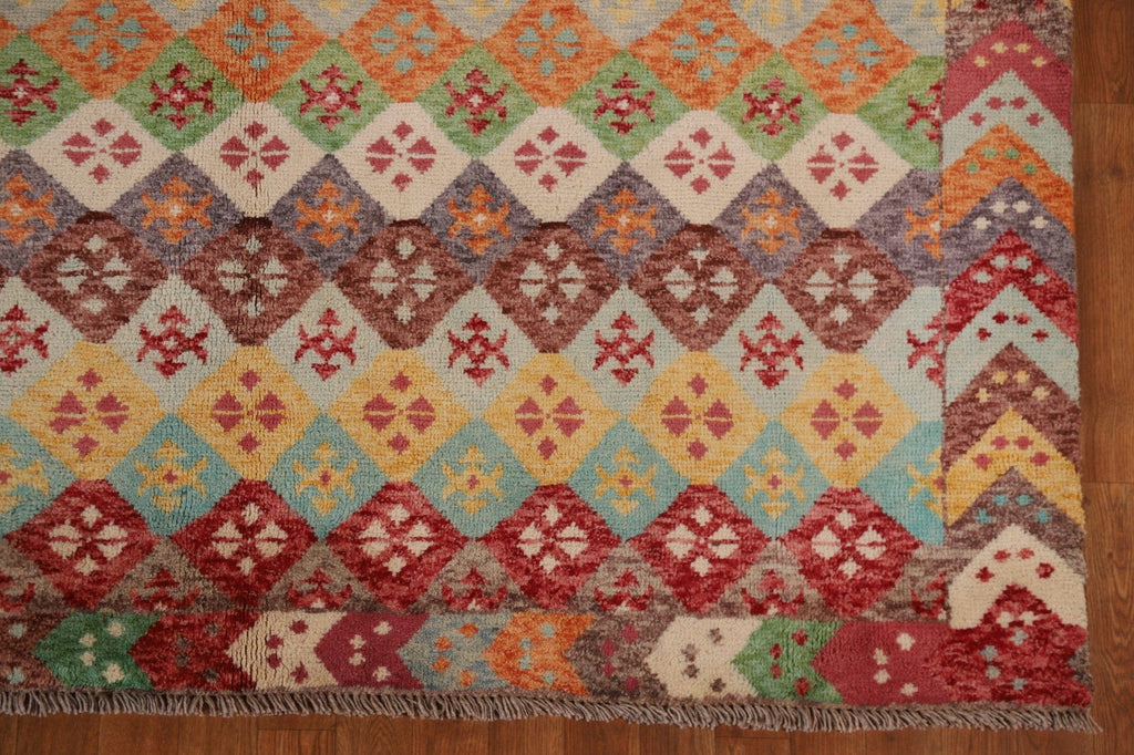 Geometric Oushak Oriental Area Rug 7x10