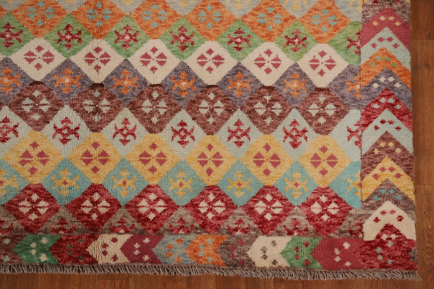 Geometric Oushak Oriental Area Rug 7x10