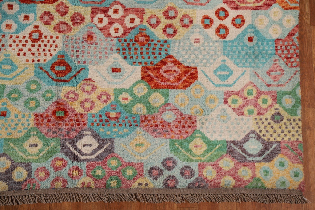 Geometric Oushak Oriental Area Rug 7x10