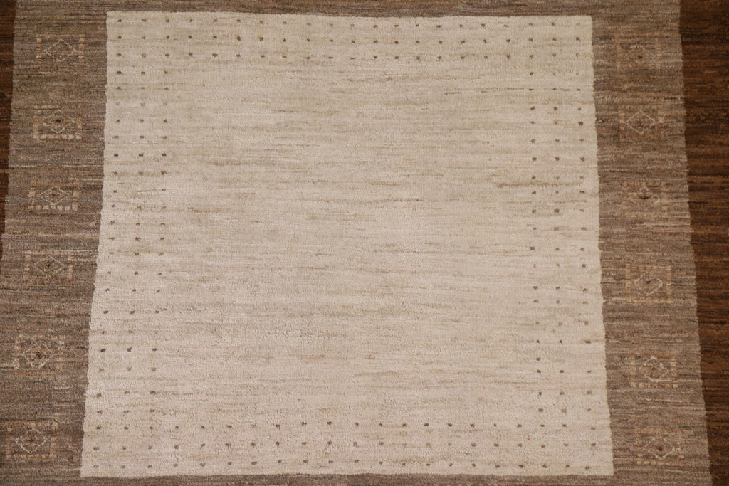 Geometric Gabbeh Kashkoli Square Area Rug 6x6