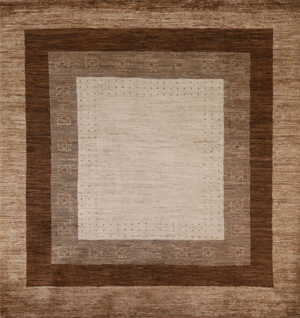 Geometric Gabbeh Kashkoli Square Area Rug 6x6