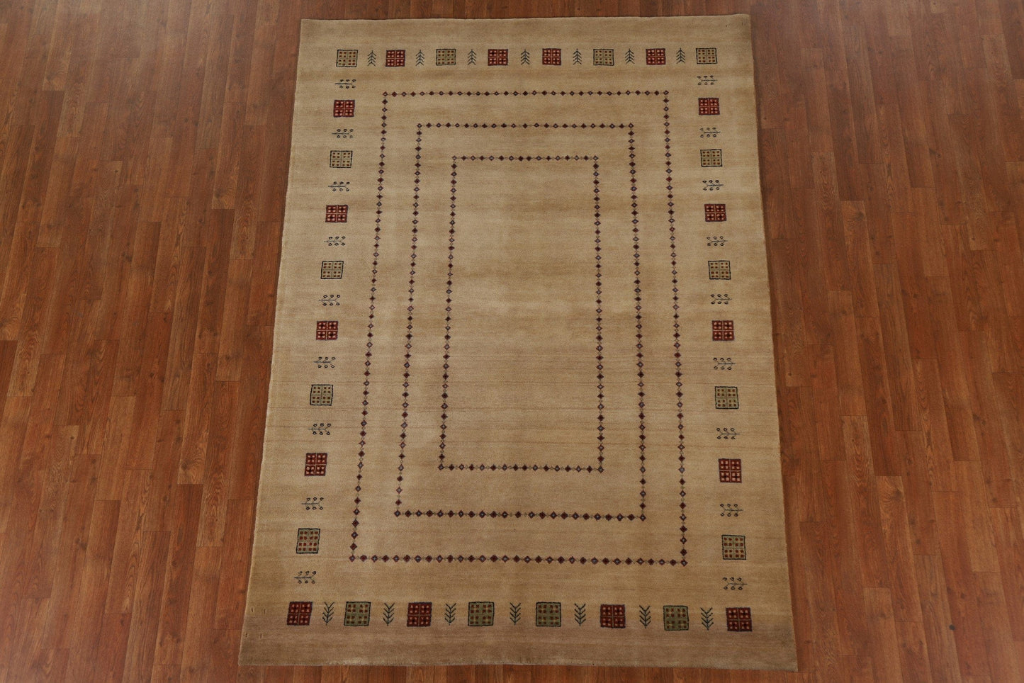 Handmade Gabbeh Kashkoli Oriental Area Rug 6x8