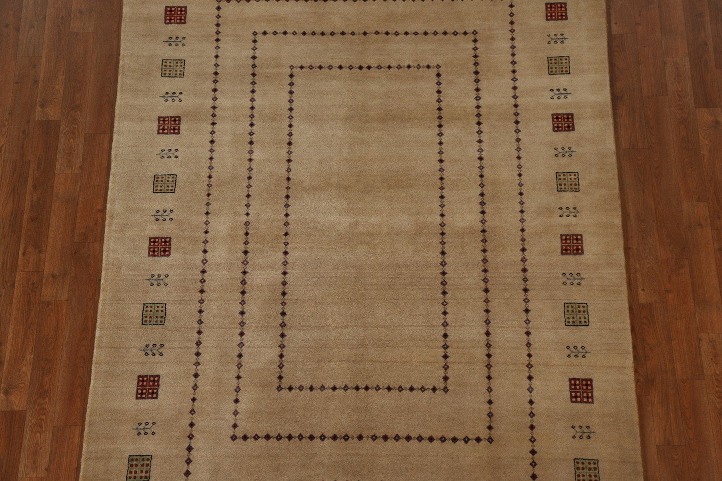 Handmade Gabbeh Kashkoli Oriental Area Rug 6x8