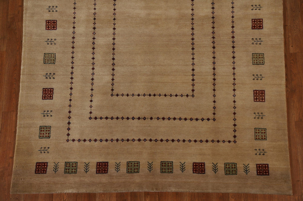 Handmade Gabbeh Kashkoli Oriental Area Rug 6x8