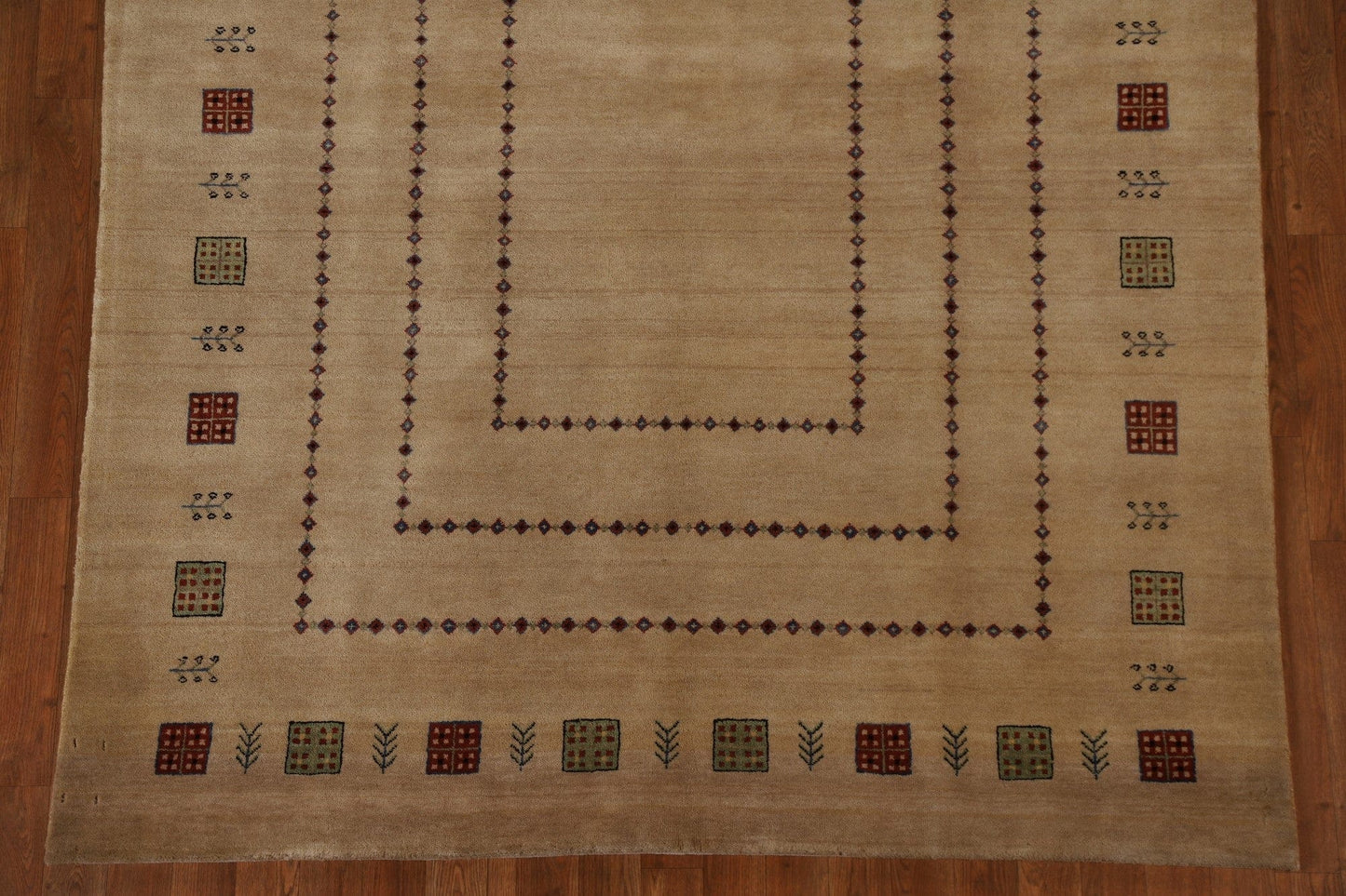 Handmade Gabbeh Kashkoli Oriental Area Rug 6x8