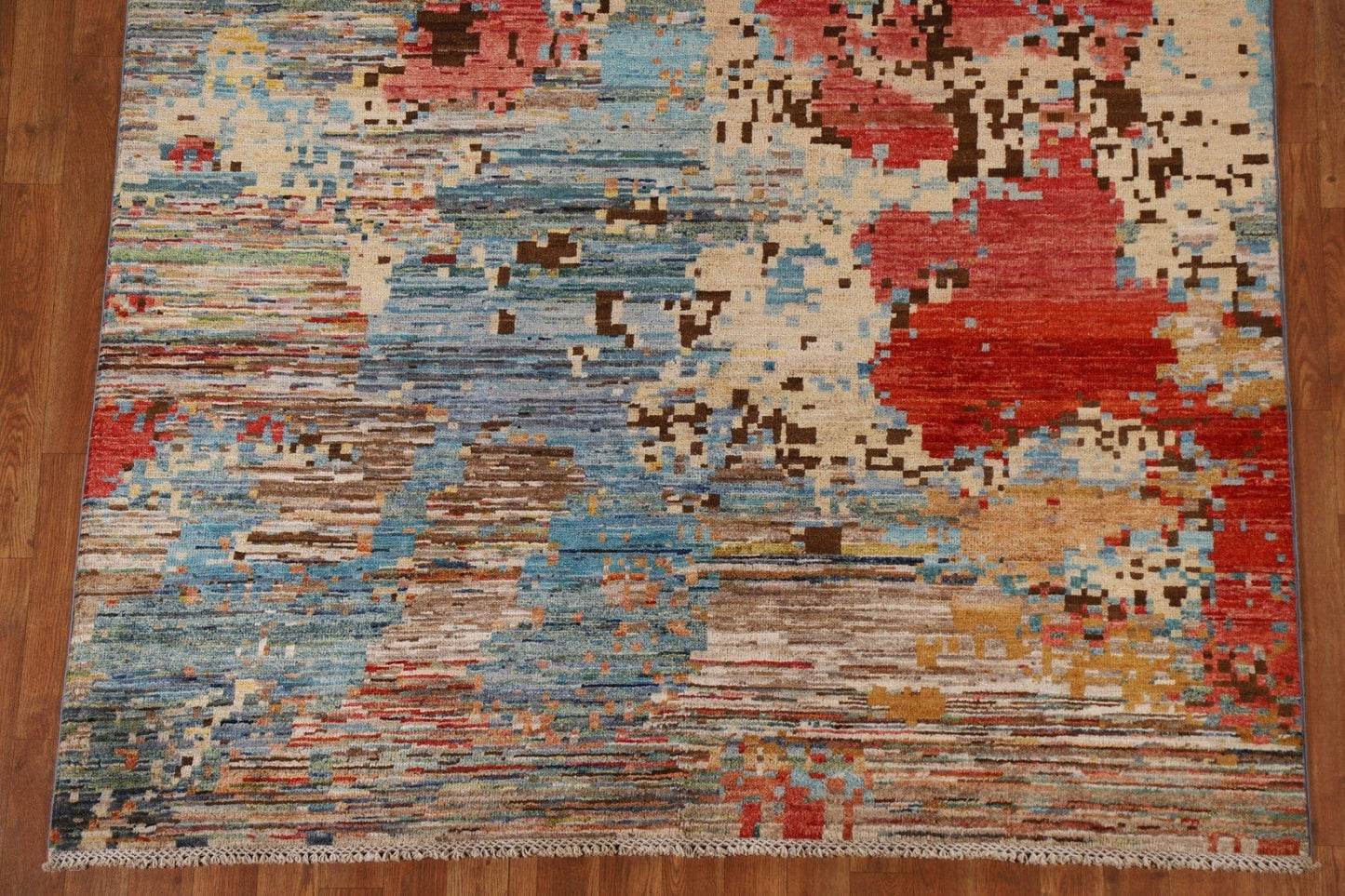 Wool Gabbeh Kashkoli Abstract Area Rug 5x8