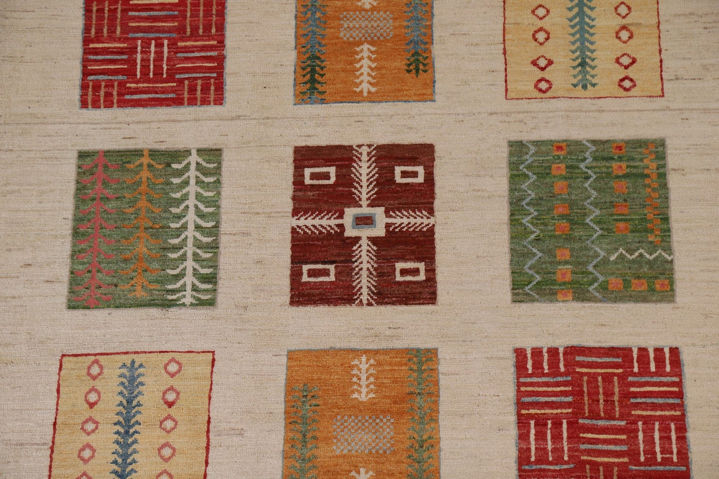 Geometric Gabbeh Kashkoli Oriental Area Rug 5x8