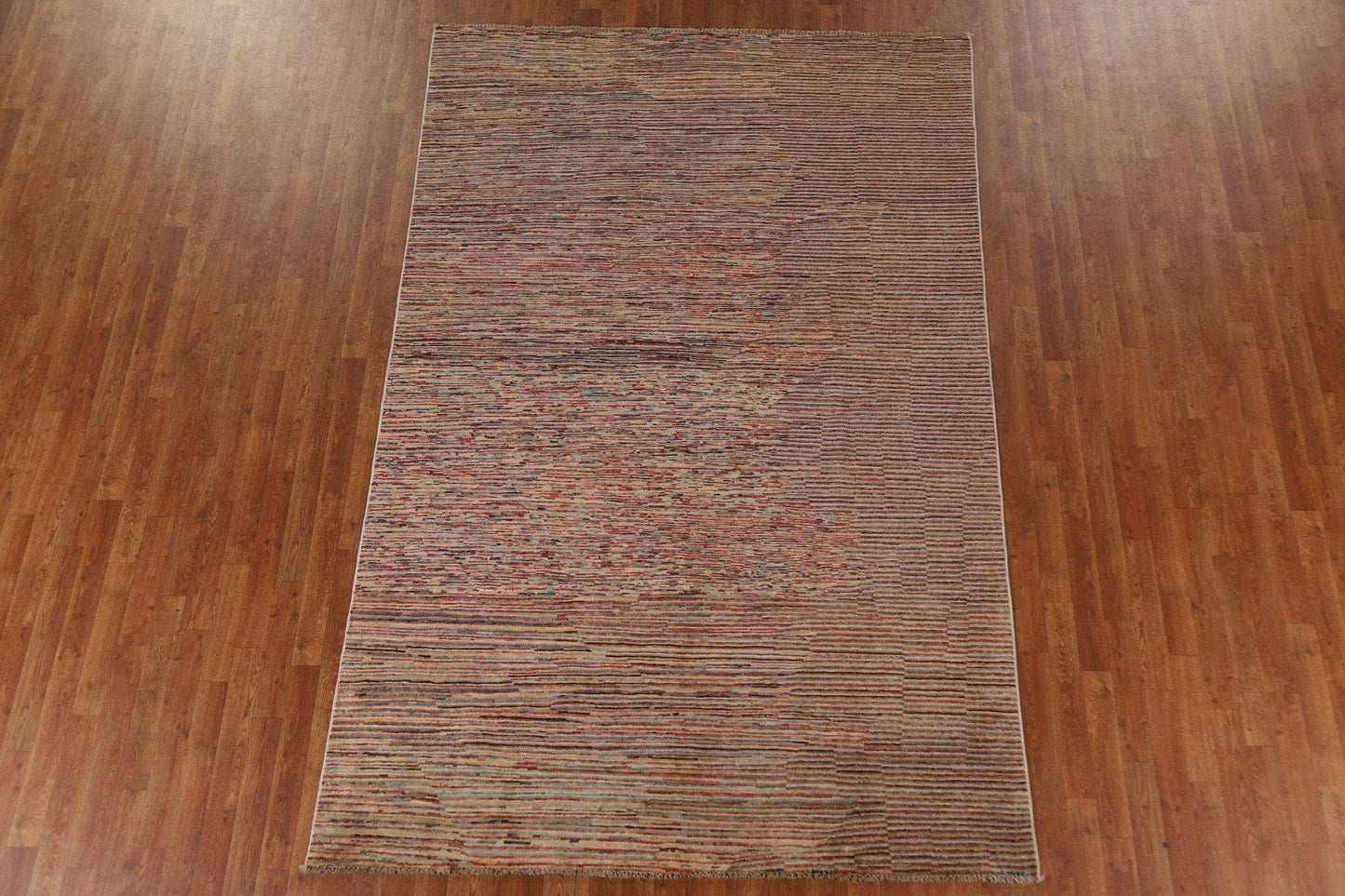 All-Over Gabbeh Kashkoli Striped Area Rug 6x10