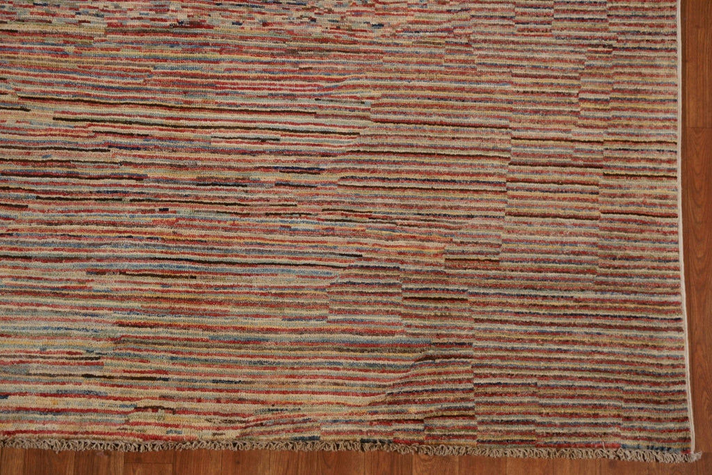 All-Over Gabbeh Kashkoli Striped Area Rug 6x10