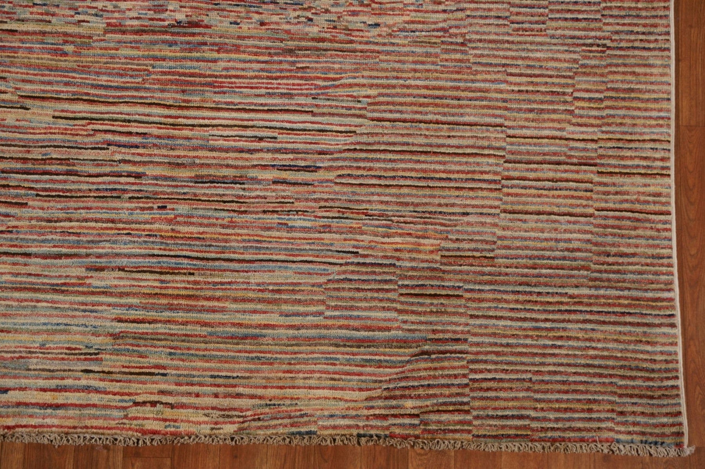 All-Over Gabbeh Kashkoli Striped Area Rug 6x10