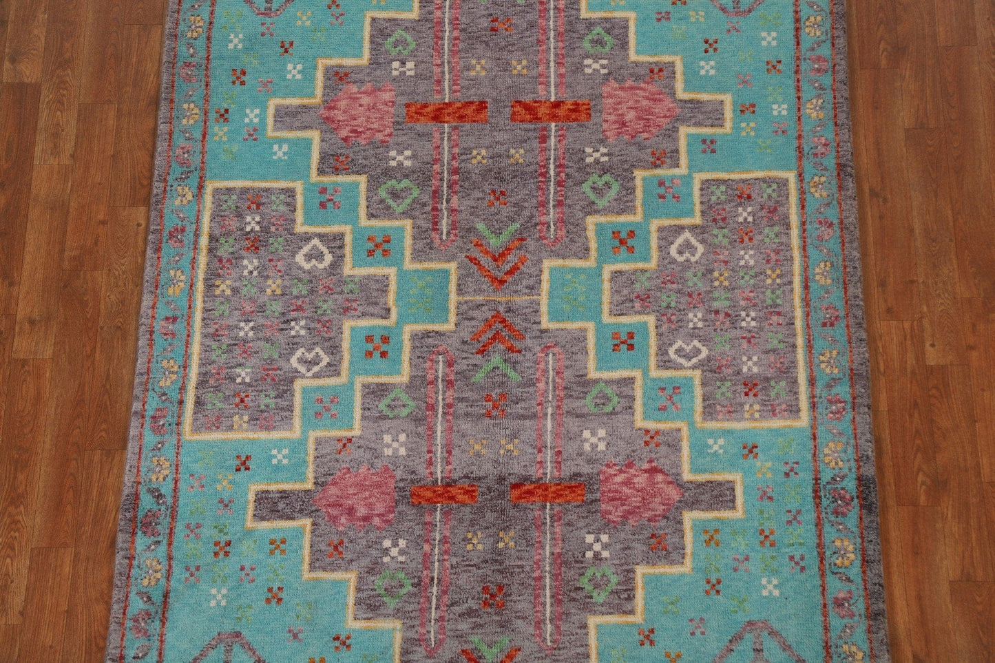 Geometric Oushak Oriental Area Rug 5x7