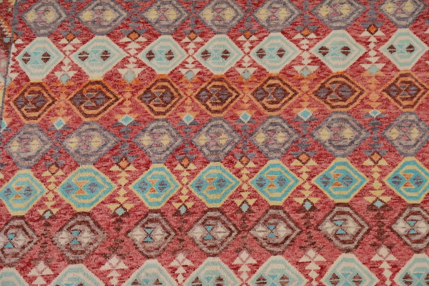 All-Over Geometric Oushak Oriental Area Rug 7x10