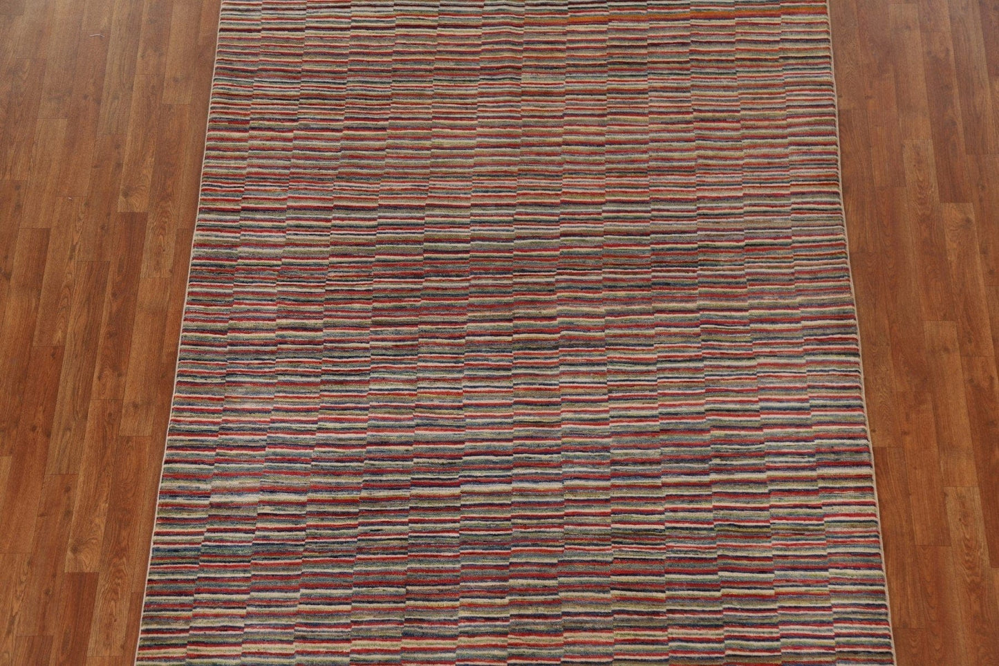 Striped Gabbeh Kashkoli Oriental Area Rug 6x8