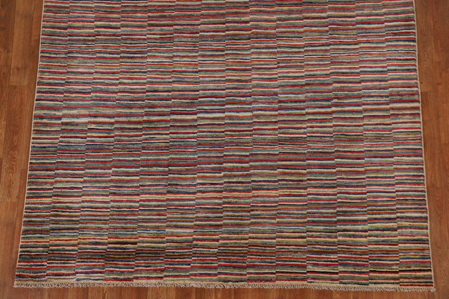 Striped Gabbeh Kashkoli Oriental Area Rug 6x8