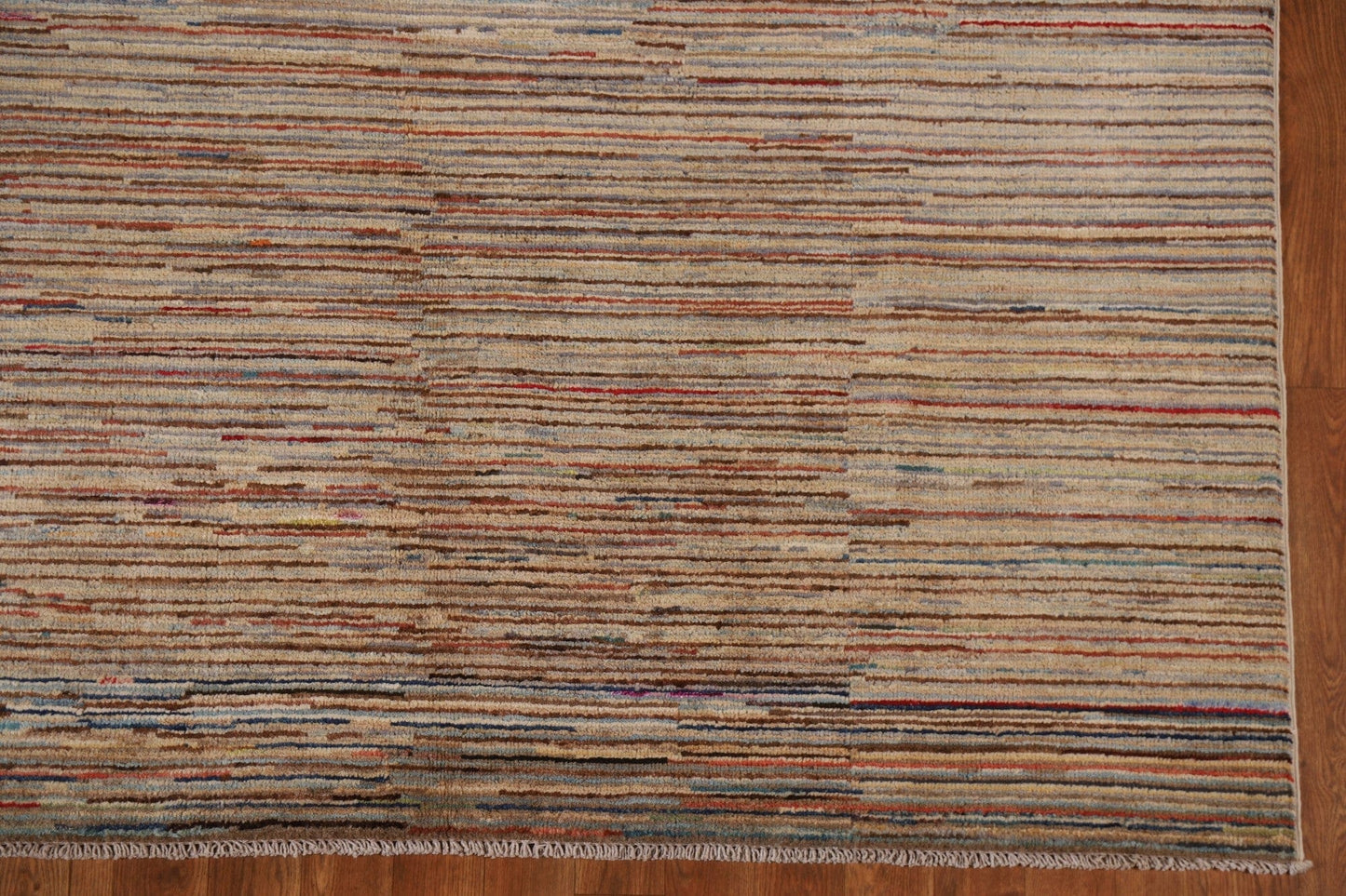 Striped Gabbeh Kashkoli Wool Area Rug 6x8