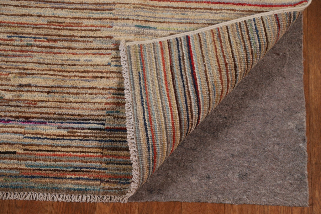 Striped Gabbeh Kashkoli Wool Area Rug 6x8