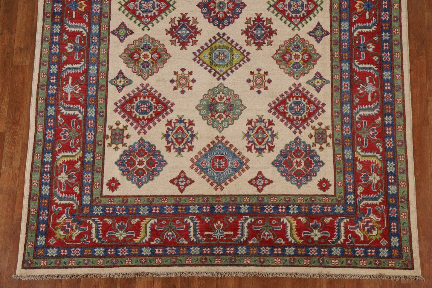 Geometric Kazak Oriental Area Rug 6x9