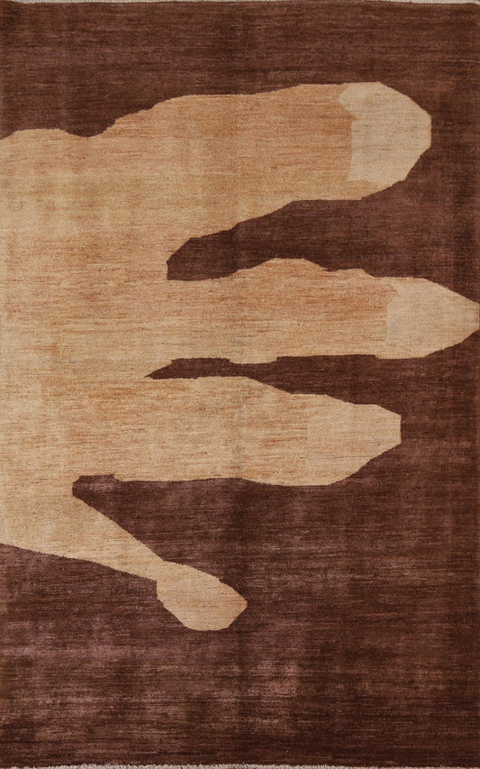 Abstract Gabbeh Kashkoli Oriental Area Rug 5x7