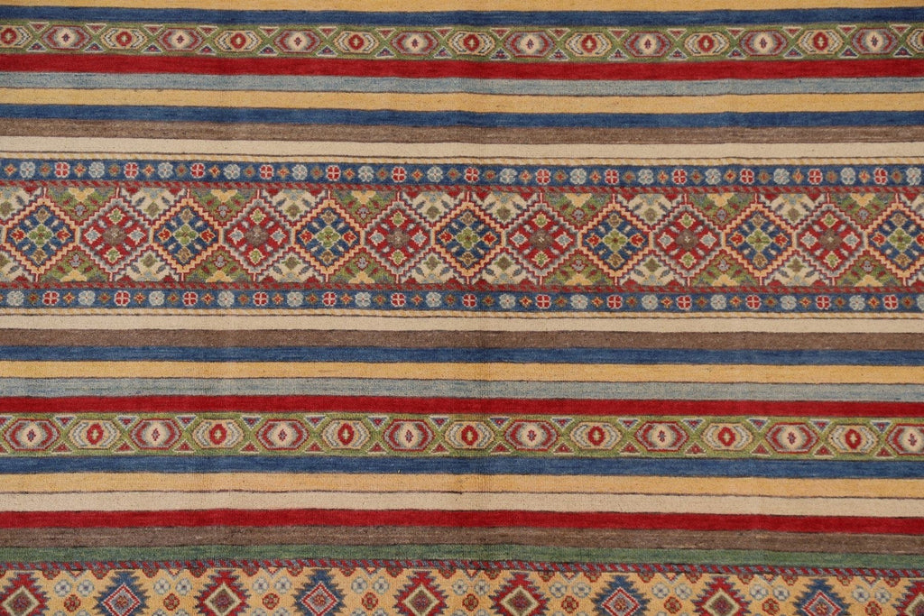 Striped Gabbeh Kashkoli Area Rug 7x10