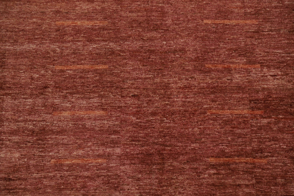 Copper Color Gabbeh Kashkoli Wool Area Rug 5x7