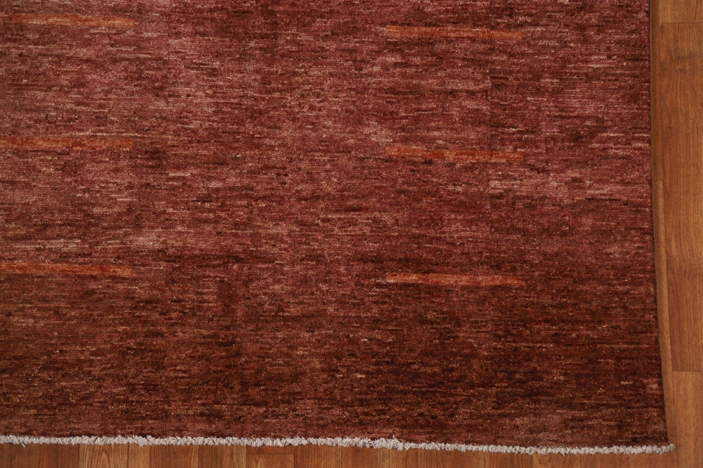 Copper Color Gabbeh Kashkoli Wool Area Rug 5x7