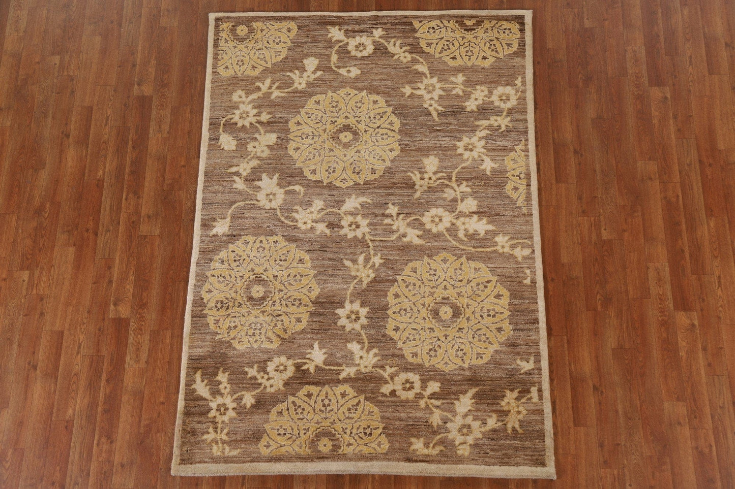 Floral Gabbeh Kashkoli Oriental Area Rug 5x7