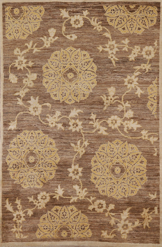 Floral Gabbeh Kashkoli Oriental Area Rug 5x7